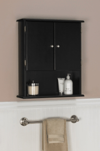 Black Bathroom Wall Cabinet on Ameriwood Bathroom Wall Cabinet Espresso 5305045