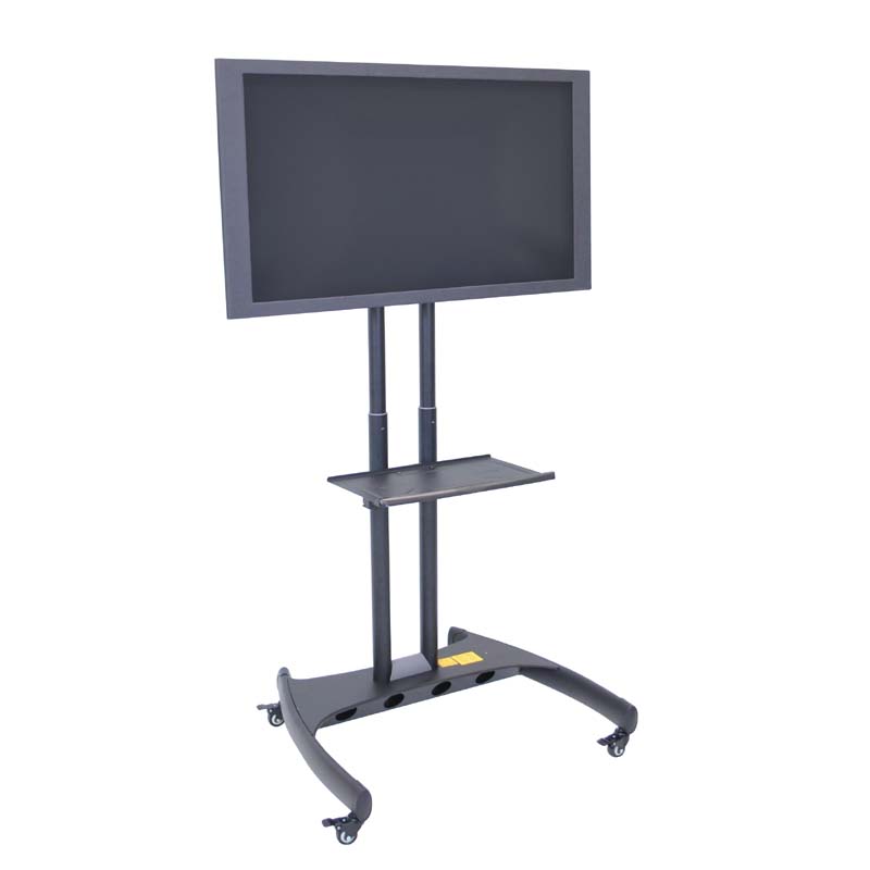 Luxor FP Series Rotating 32 to 60 TV Mount with Accessory Shelf Black