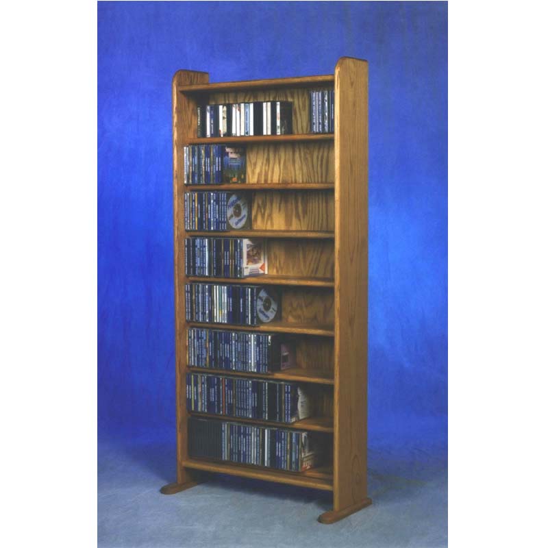 ... larger image of the Wood Shed Solid Oak Cabinet CD Rack TWS-802