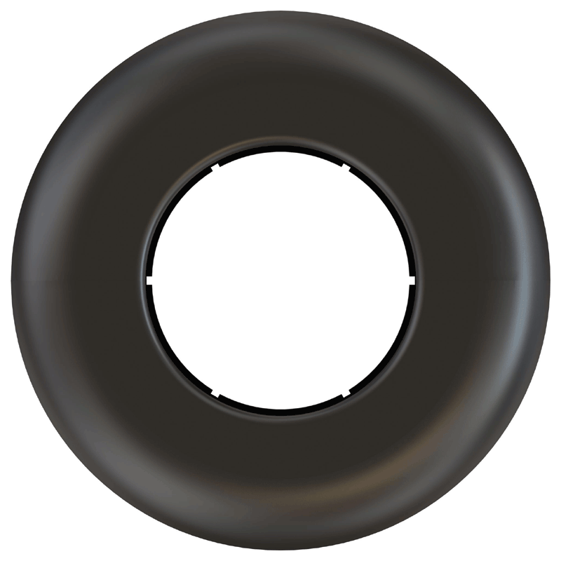 Crimson Decorative Escutcheon Plate for Standard 1.5 inch NPT Black CAE