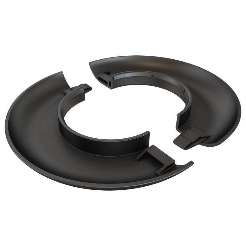 Crimson Decorative Escutcheon Plate for Standard 1.5 inch NPT Black CAE