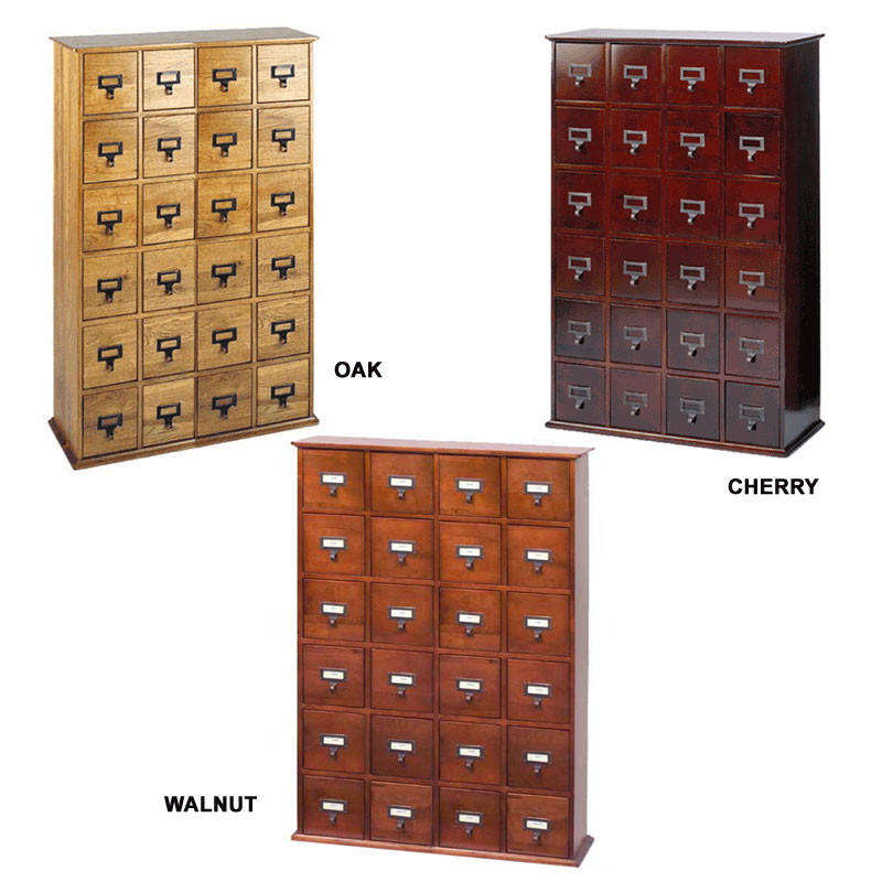 Leslie Dame Solid Oak Library Style CD Oak, Cherry or Walnut CD288