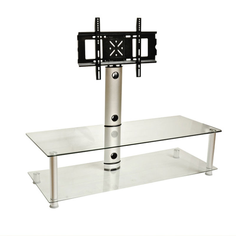 Design 2 Fit Clear Glass TV Stand with Bracket for up to ...