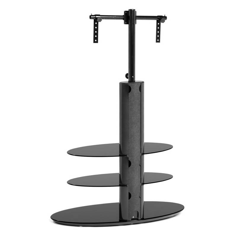 Techlink Strata 3 Shelf 50 inch Corner TV Stand with Integrated TV