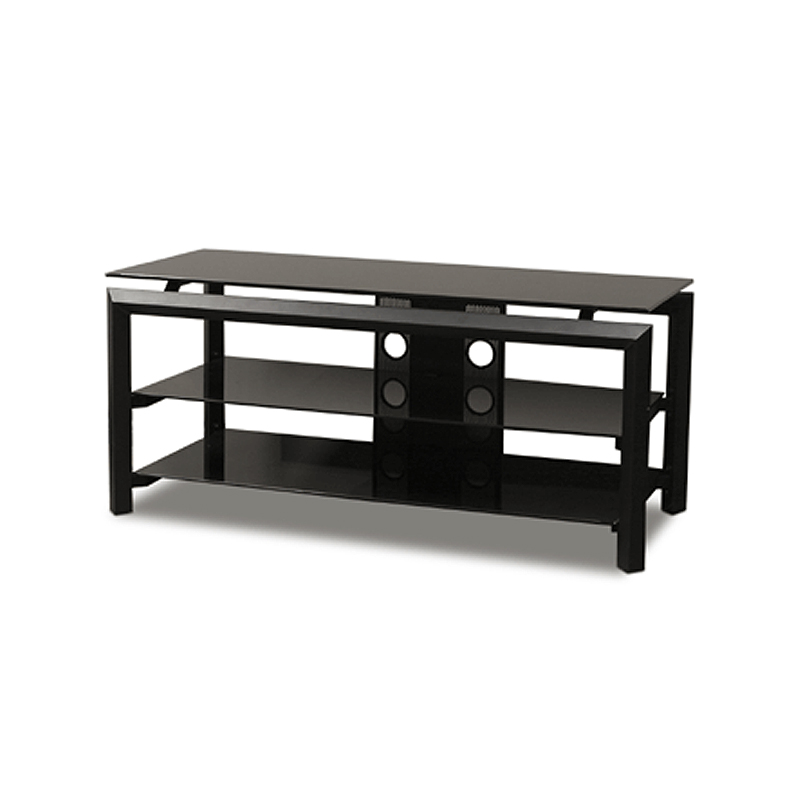Tech Craft Bernini Series Rectangular Black Glass TV Stand for 2644