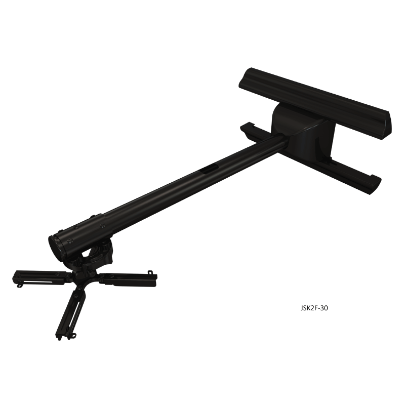 Crimson 30 or 55 inch Dual Stud Short Throw Projector Arm with Mount Black JSK2F