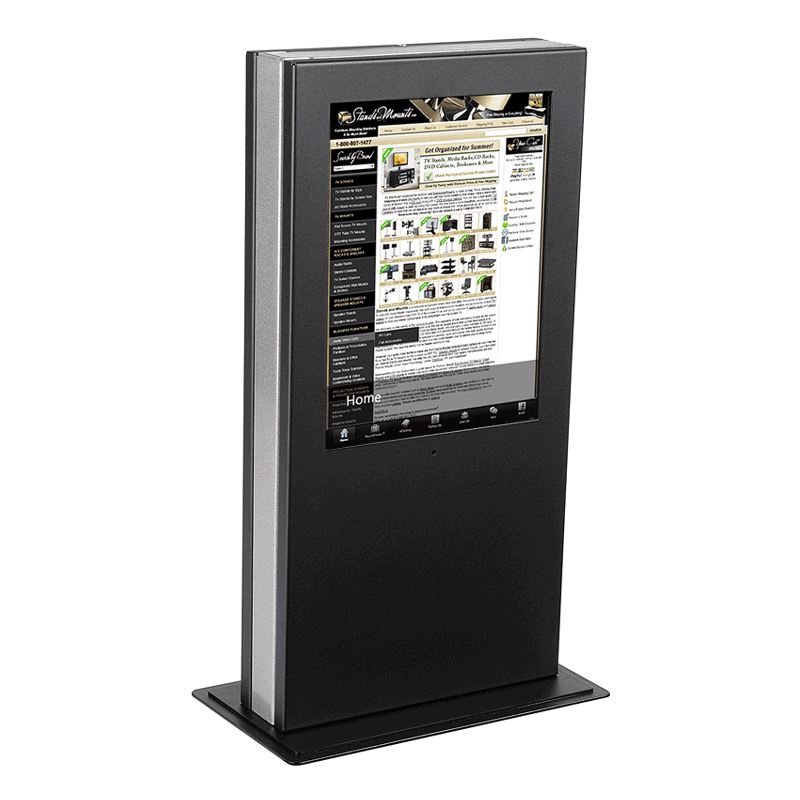 Peerless Antimicrobial Desktop iPad Kiosk Display Black KIP410IAB