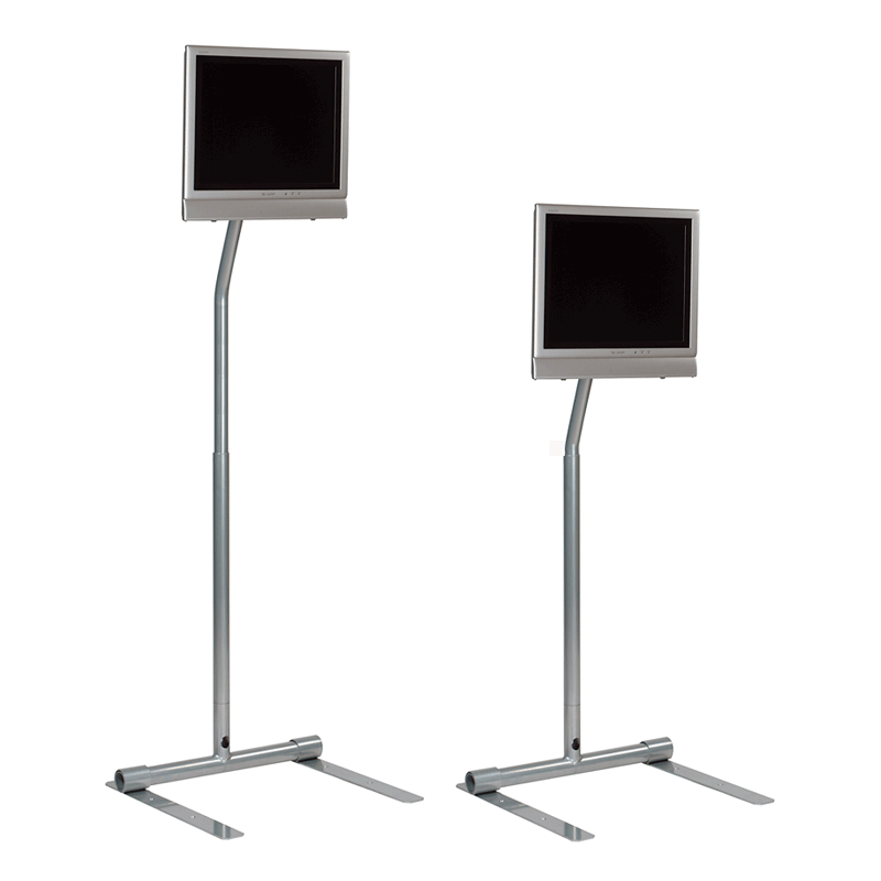 Peerless Adjustable Height Pole Mount for 1026 inch Screens Black or