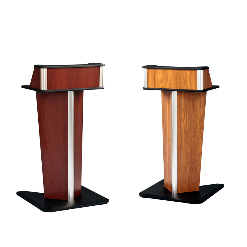 VFI AVF Audio Visual Furniture V Shaped Presentation Lectern Dark or