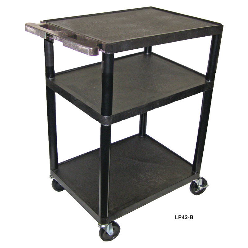 Luxor 42 inch LP Multimedia Cart Black LP42
