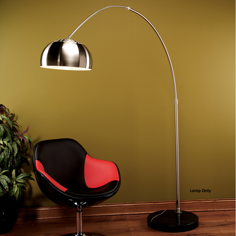 LumiSource Chrome Arch Floor Lamp Chrome LSARCH FLR