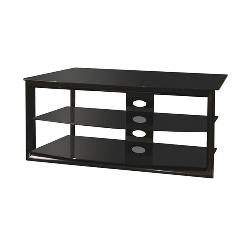 Tech Craft Bernini Black Glass Corner TV Stand for 3848 inch Screens