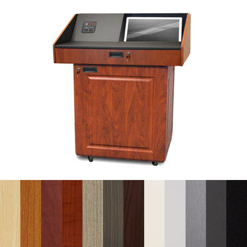 VFI AVF Audio Visual Furniture Executive Multimedia Podium with