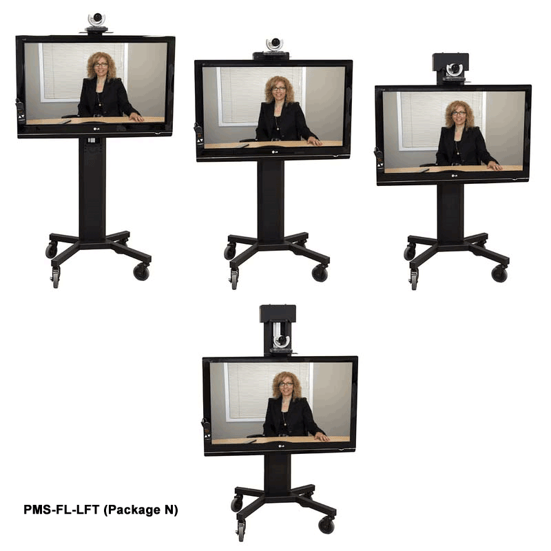 VFI AVF Audio Visual Furniture Mobile Video Conferencing Floor Pedestal