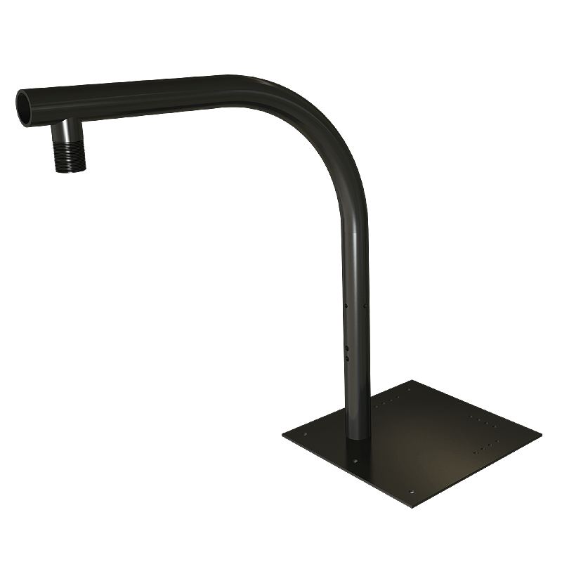 Crimson Heavy Duty Parapet or Flat Roof Security Camera Mount Black RF24