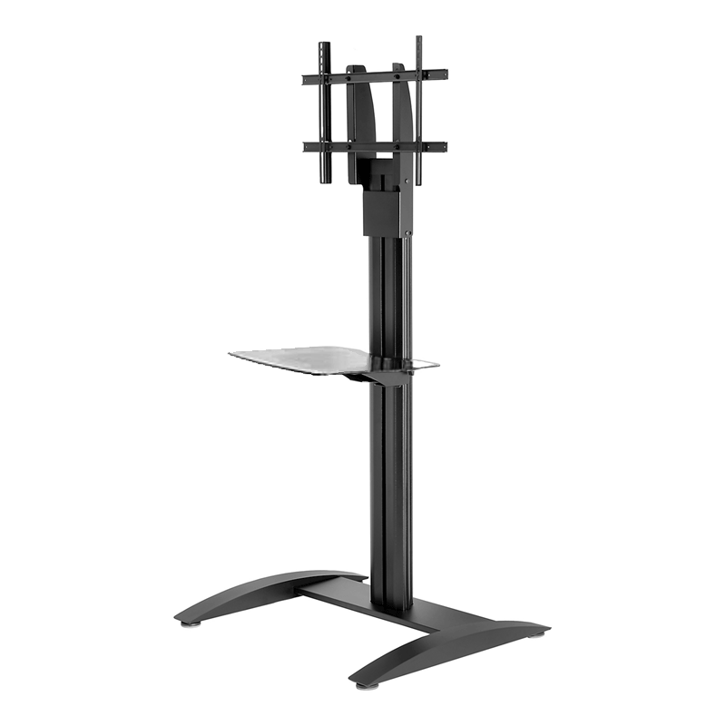 Peerless SS Series Universal Floor Stand with Glass Shelf for 3265