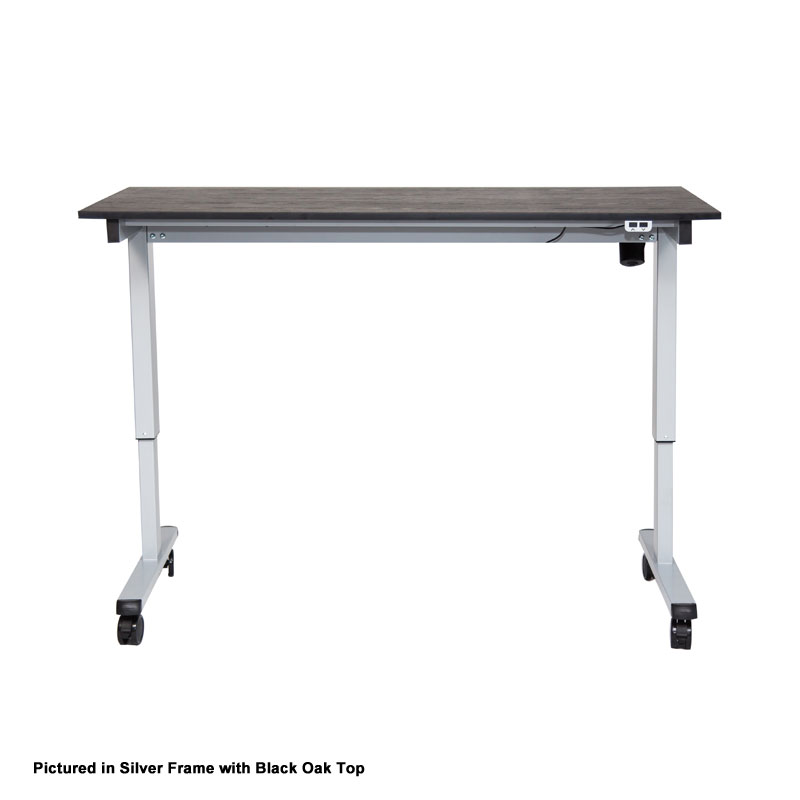 Luxor STANDE60BKBO 60 Electric Standing Desk Black & Black Oak