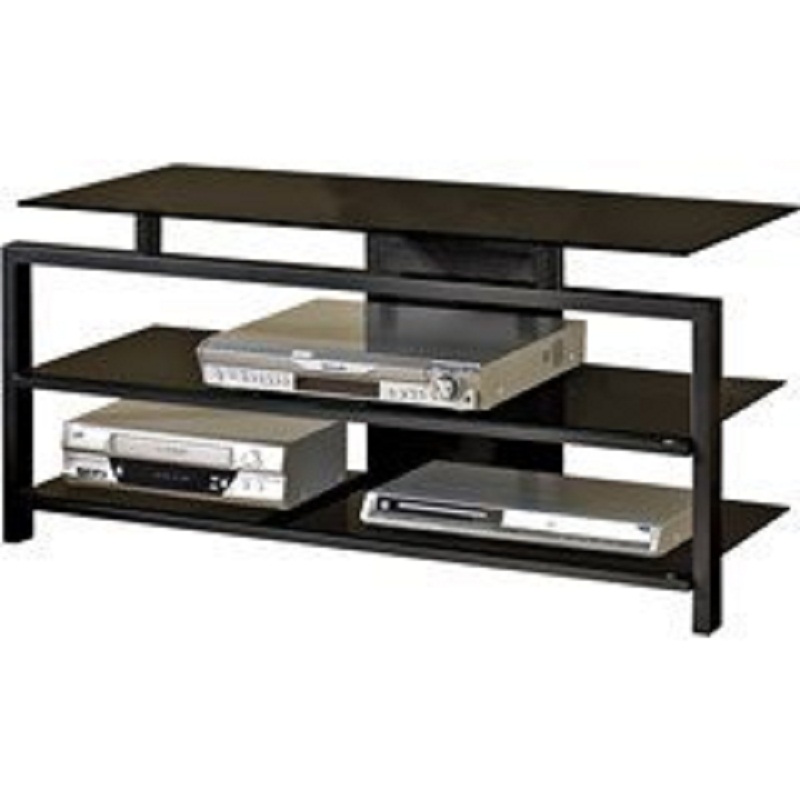 Tech Craft Bernini Series Floating Black Glass TV Stand for 2642 inch