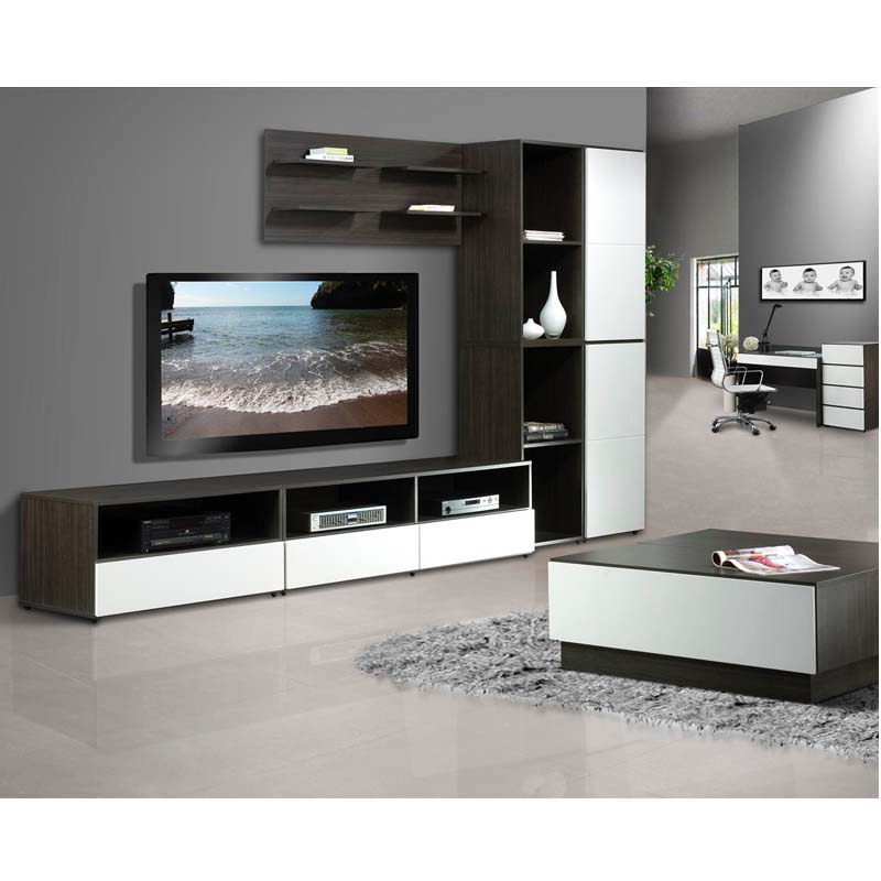 Nexera Allure Collection Decorative Floating Wall Shelves Ebony 220530