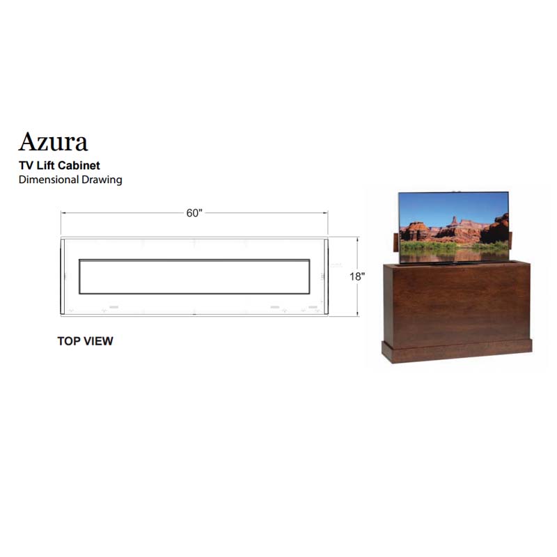 TV Lift Azura 360 Degree Swivel Lift White AT006791White