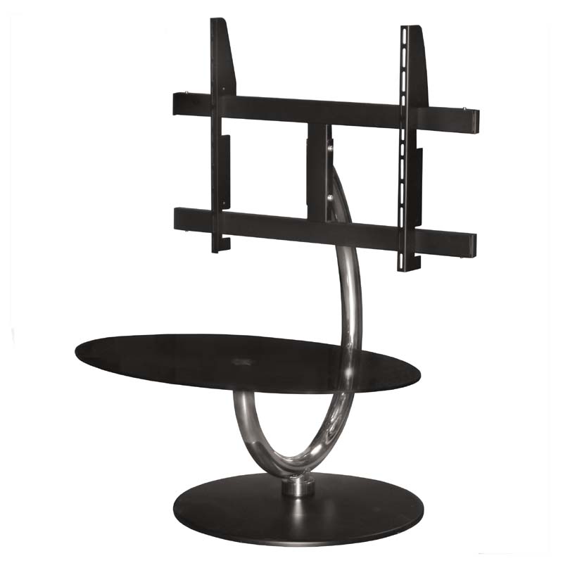 LumiSource 360 Series 1550 in. TV Stand with Adjustable Mount (Black