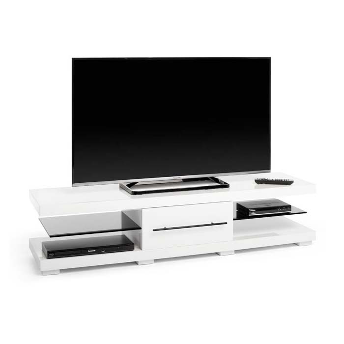 Techlink Echo XL Series 75 inch TV Stand (High Gloss White) EC150WT