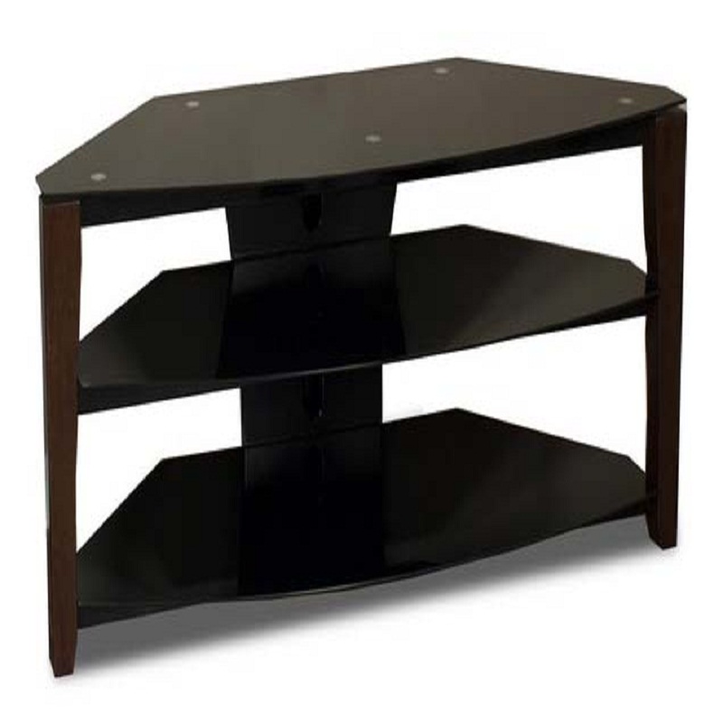 Tech Craft Solution Series Glass Corner TV Stand with Optional Mount for 2642 inch Screens