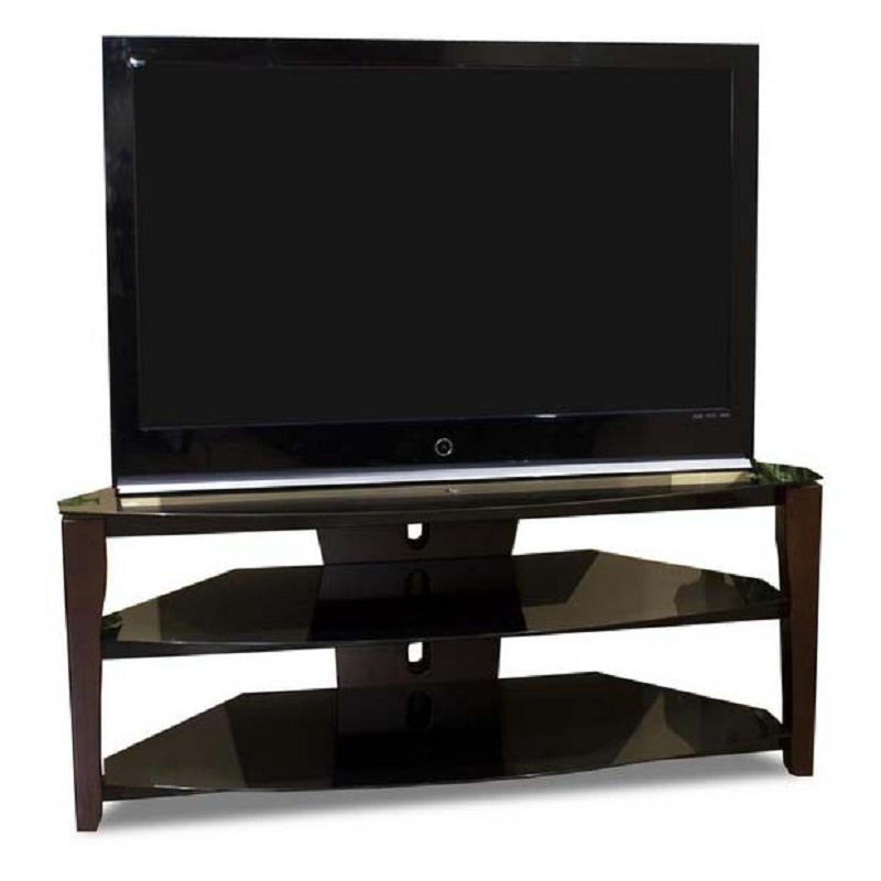 Tech Craft Solution Series Glass Corner TV Stand with Optional Mount