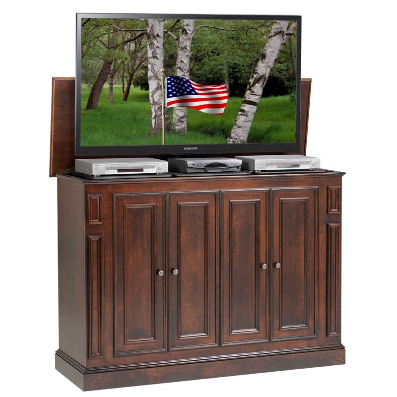 TV Lift Harbor Series Lift for 60 inch Screens Rich Tobacco
