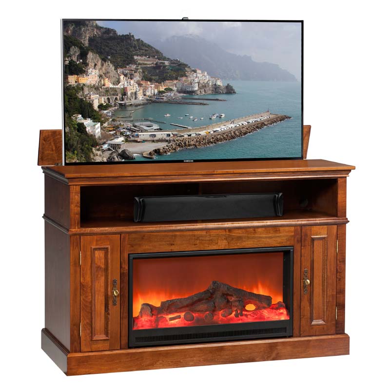 TV Lift Cabinet Huntington Fireplace Lift for 40 to 60 inch Screens