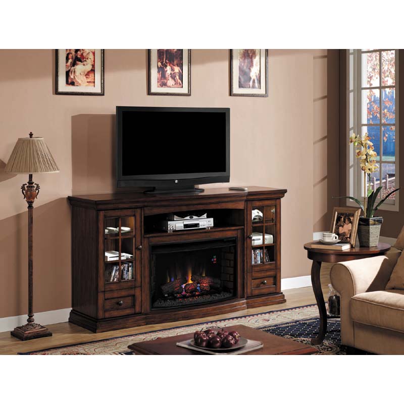 Classic Flame Seagate 73 inch TV Stand with Electric Fireplace Insert