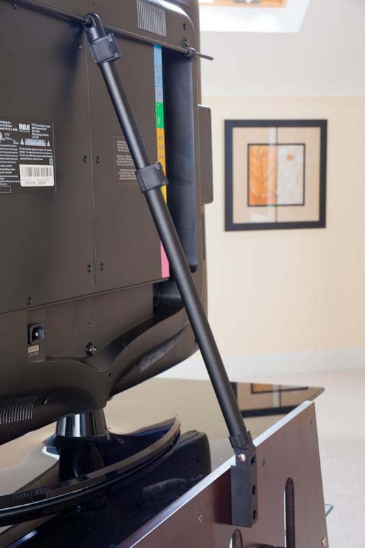 Bush StabiliBar TV Safety Brace for 37' to 60 Flat Panel TVs Black