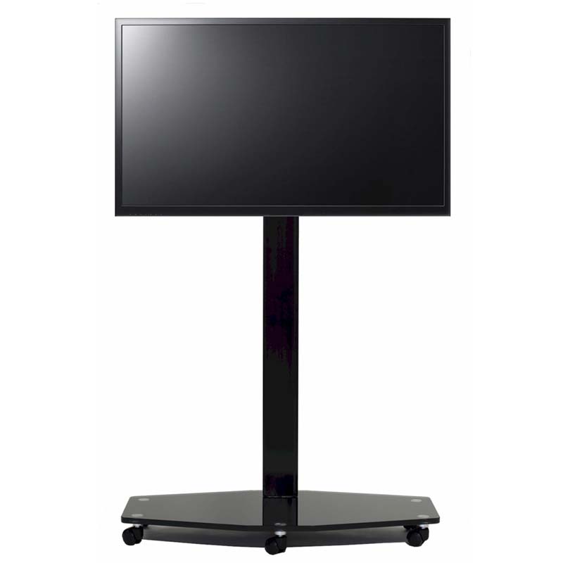 TransDeco 80 inch TV Floor Pedestal Mounting System with Casters 