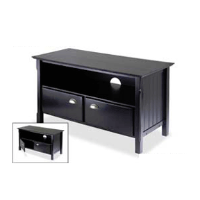 Winsome Wood Timber TV Stand (Matte Black) 20244