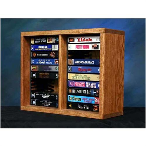 Wood Shed Solid Oak DVD VHS Rack Various Finishes 2101