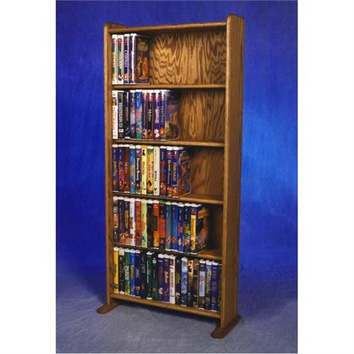 Wood Shed Solid Oak Disney DVD VHS Rack TWS507