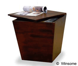 Winsome Wood Storage Cube (Antique Walnut) 94418