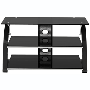 Z-Line Designs Vitoria 40" Flat Panel TV Stand (Black/Glass) ZL564-40SU