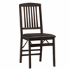 Linon Triena Mission Back Folding Chairs (Set of 2) 01825ESP-02-AS-U