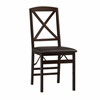 Linon Triena X Back Folding Chairs (Set of 2) 01826ESP-02-AS-U