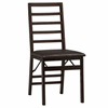 Linon Triena Ladder Back Folding Chairs (Set of 2) 01827ESP-02-AS-U-1