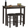 Linon 3-Piece Marble Top Tavern Set (Espress) 02859SET-01-KD-U