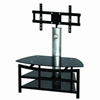 Linon Corey Media Center with Swivel Stand 81408MTL-KD-U