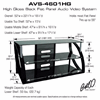 Bello High Gloss Black Flat Panel Audio Video System for 56 inch Flat Panel TVs AVS-4601HG