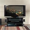 Bello Glass and Wood Flat Panel TV Stand (Black) AVSC-2055B
