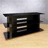 Bello Glass and Wood Flat Panel TV Stand (Black) AVSC-2055B