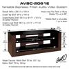Bello Versatile Wood and Glass Flat Panel TV Stand for 65 inch Screens (Espresso) AVSC-2061E