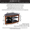 Bello 44 inch Wide Versatile Wood Tone Corner-Fit Audio Video Furniture System AVSC-2121