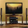 Bello 44 inch Wide Versatile Wood Tone Corner-Fit Audio Video Furniture System AVSC-2121