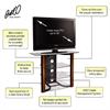 Bello 39 inch Wide Contemporary Tall Audio Video System for 42 inch Flat Panel TVs AVSC-2123